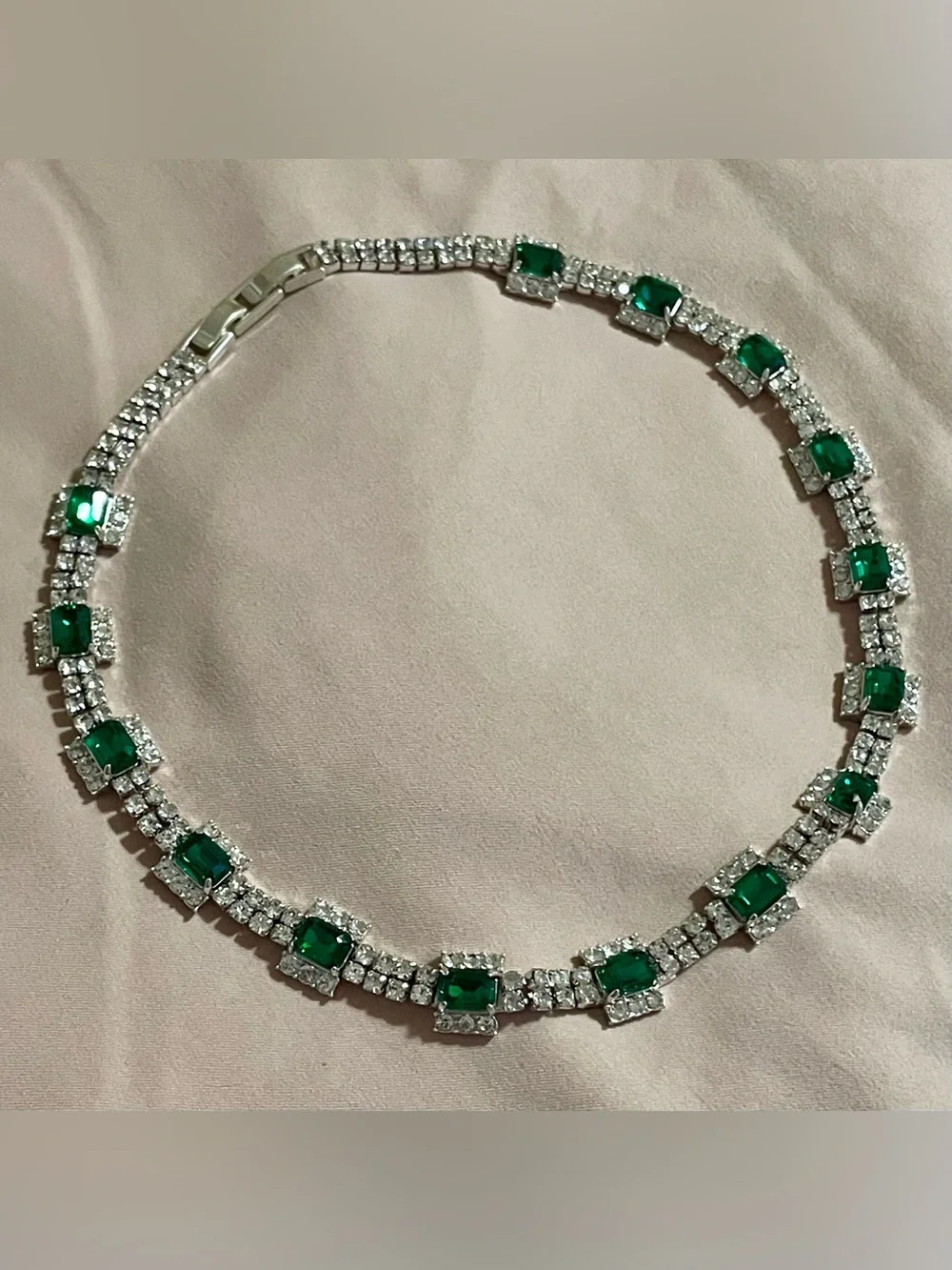 J. Crew Cupchain Gemstone Necklace in Magic Forest NWOT